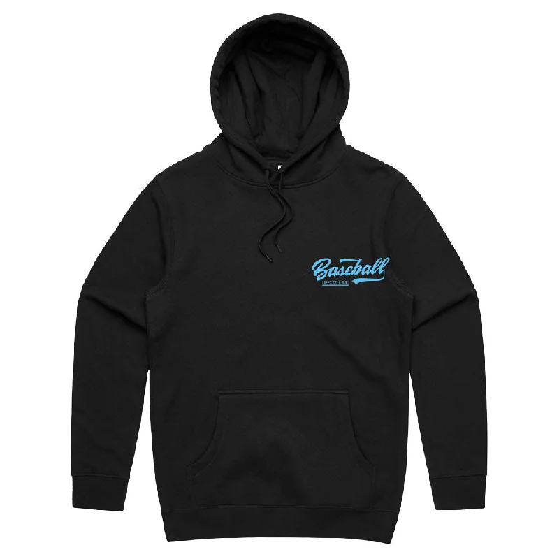 Established Hoodie - Black/Light Blue