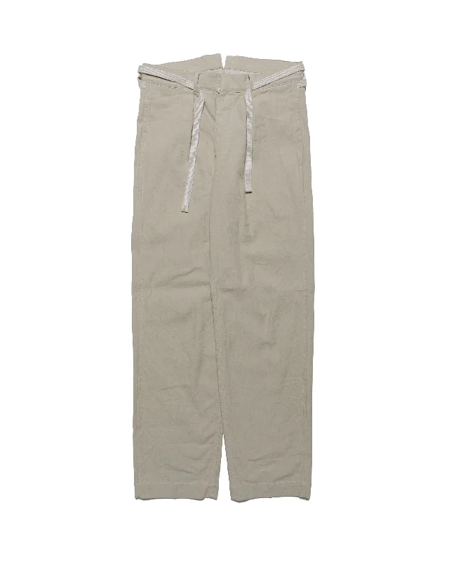 Cohérence Alain Linen Cotton Chevron Trouser Ivory