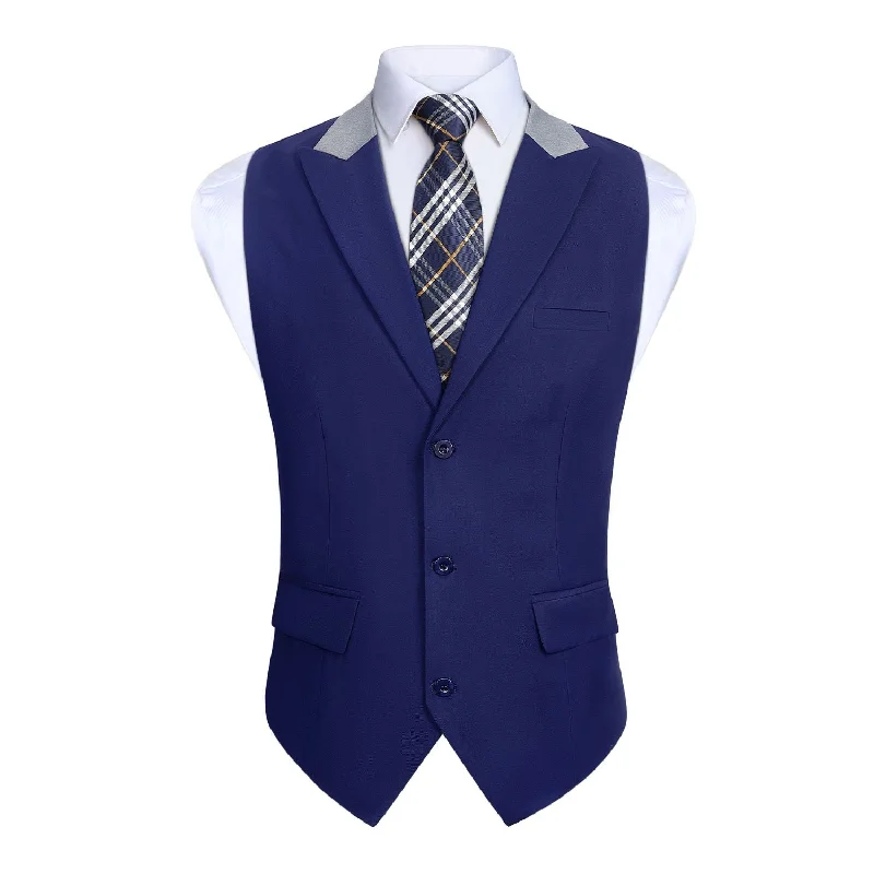 Formal Suit Vest - A-NAVY BLUE