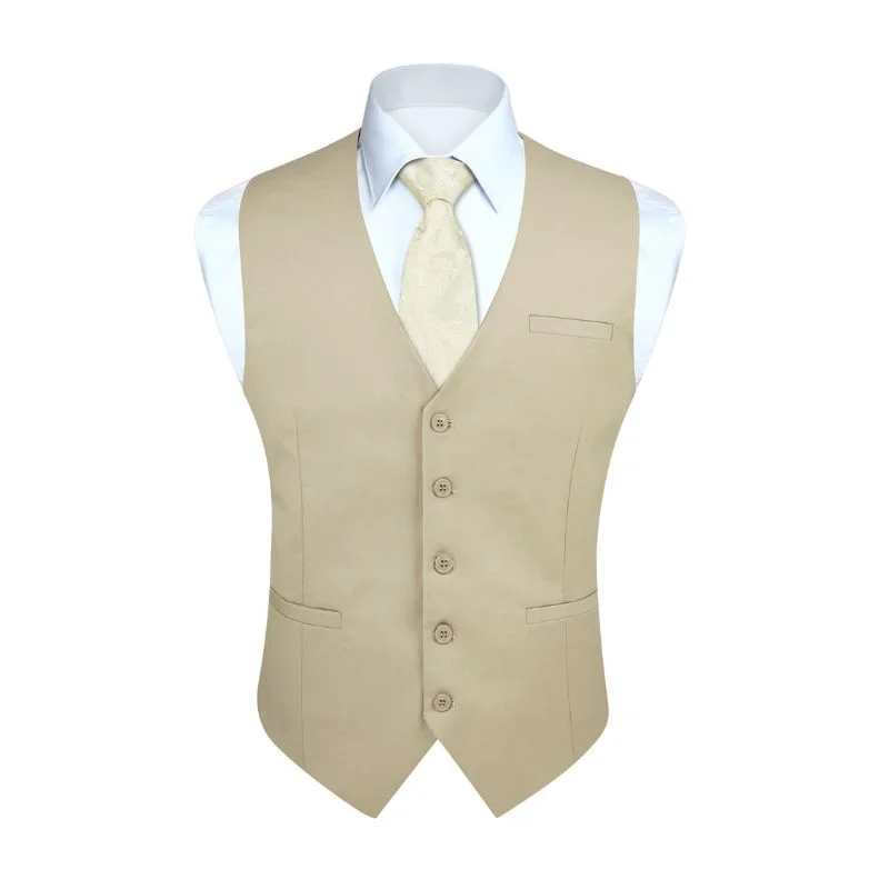 Formal Suit Vest - BEIGE