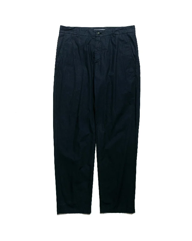 Norse Projects Andersen Regular Typewriter Flat Front Trouser Dark Navy