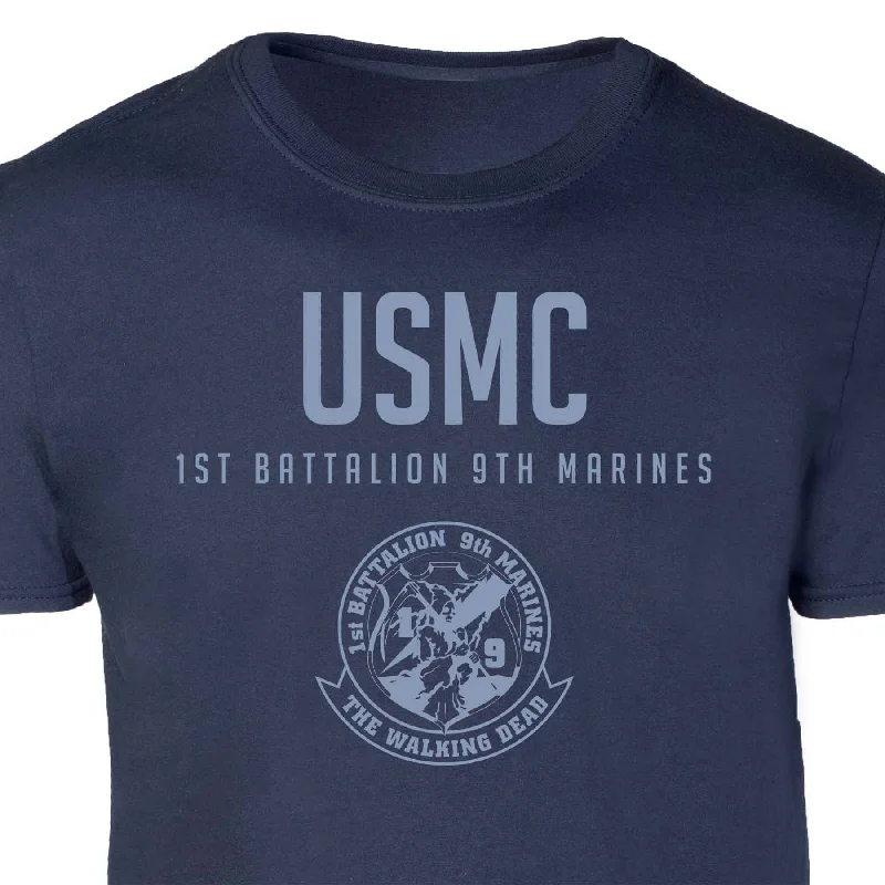 1st Battalion 9th Marines Tonal Patch Graphic T-shirt