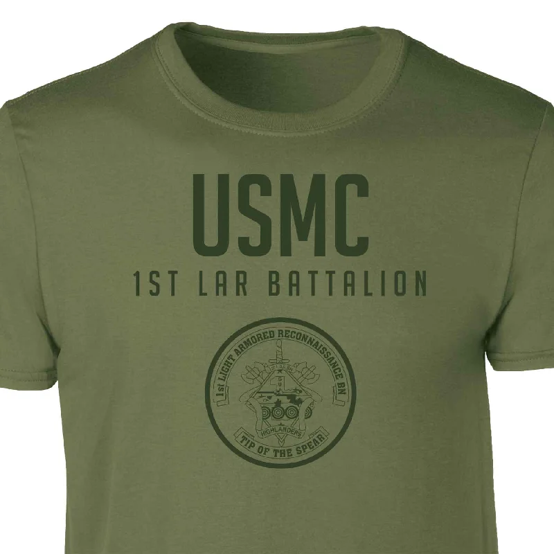 1st LAR Battalion Tonal Patch Graphic T-shirt