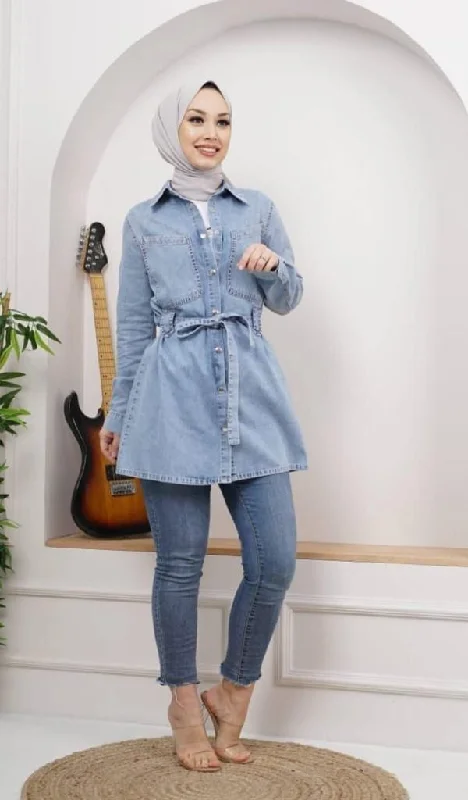 Denim Shirt - Jeans - Belt