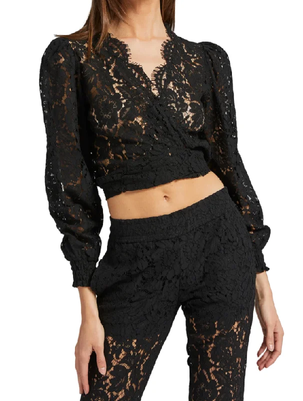 Marilyn Lace Blouse - Black