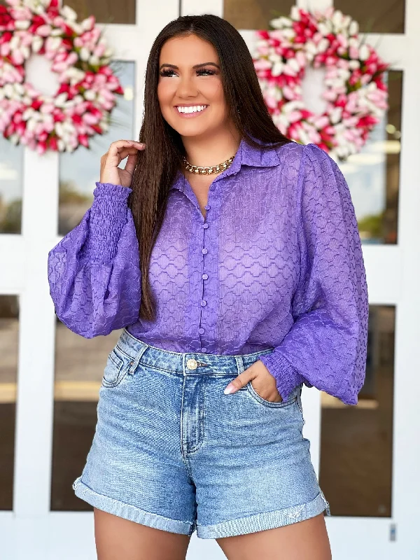 Melina Shirt- Purple- FINAL SALE