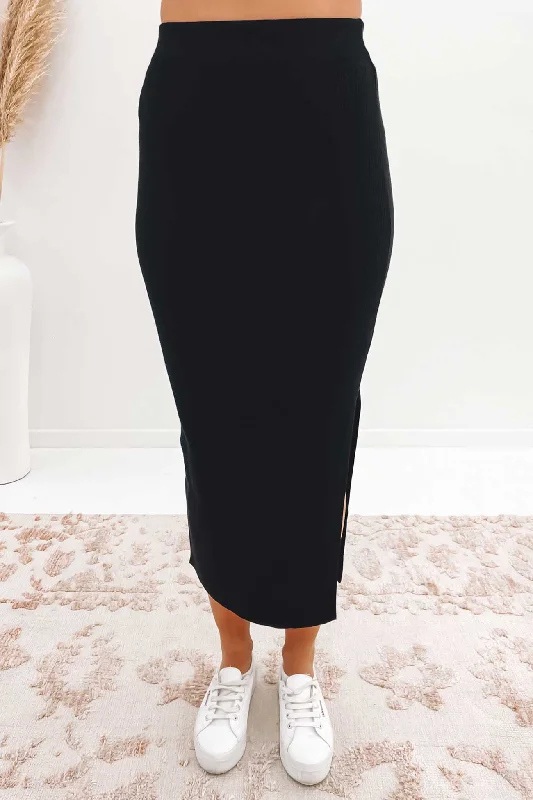 Dakoa Midi Skirt Black