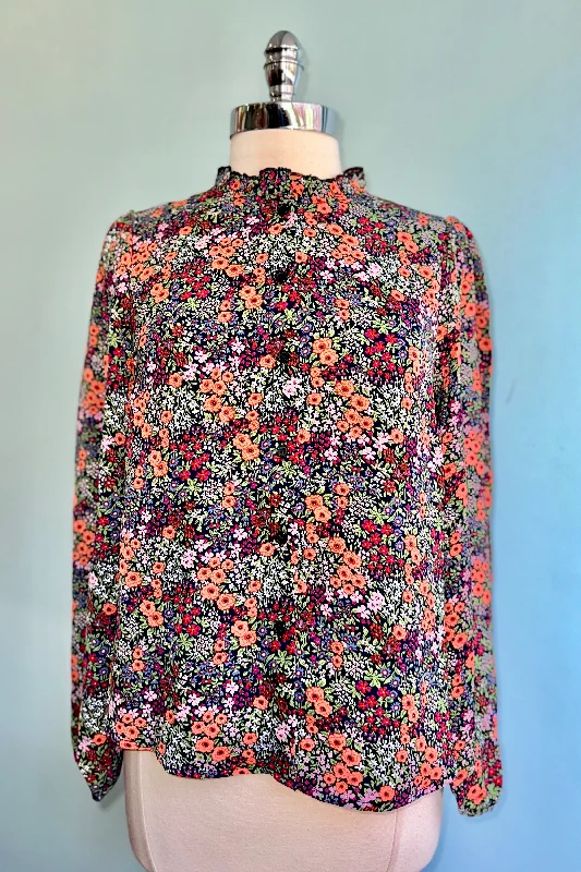 Ditsy Floral Long Sleeve Blouse by Lili Sidonio