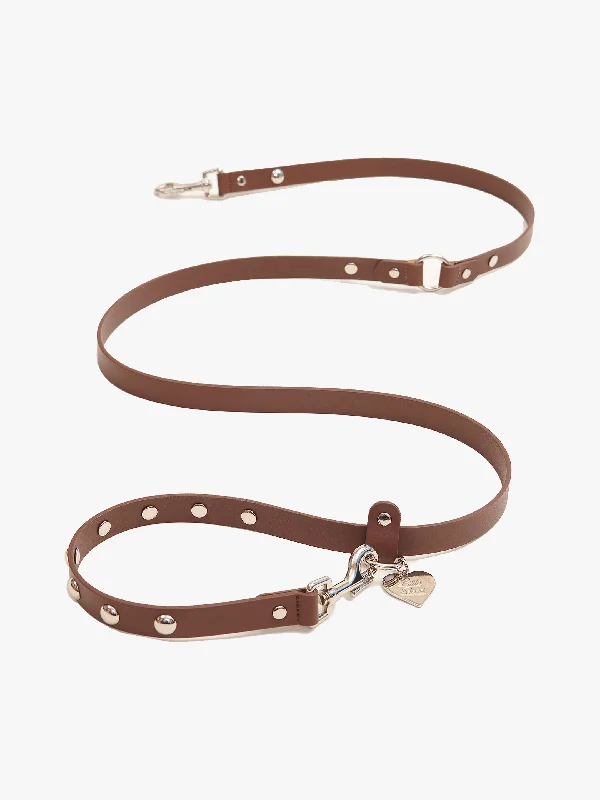 Dog Stud Leash - Brown