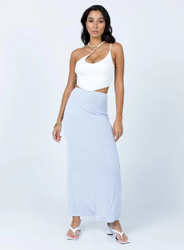 Harriette Maxi Skirt Light Blue