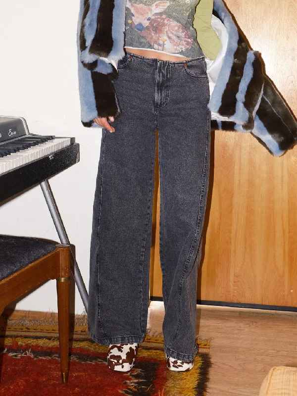 Magda Denim Pants - Black