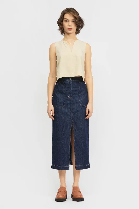 Nami Skirt Raw Indigo