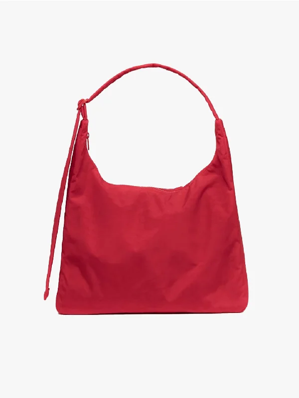 Nylon Shoulder Bag - Candy Apple