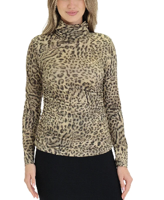 Shimmer Animal Print Blouse