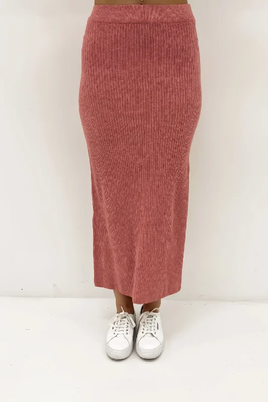 Sofia Maxi Skirt Terracotta