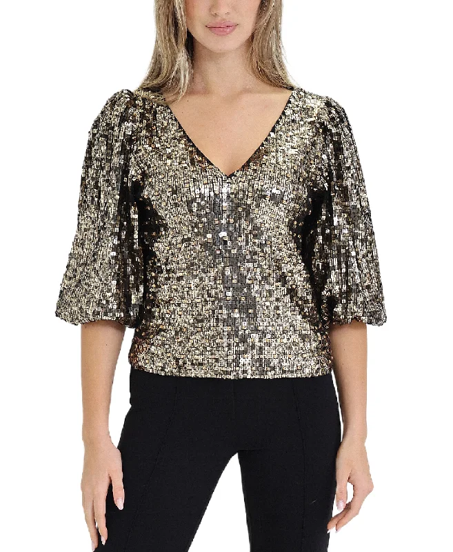 Sequin Square Blouse